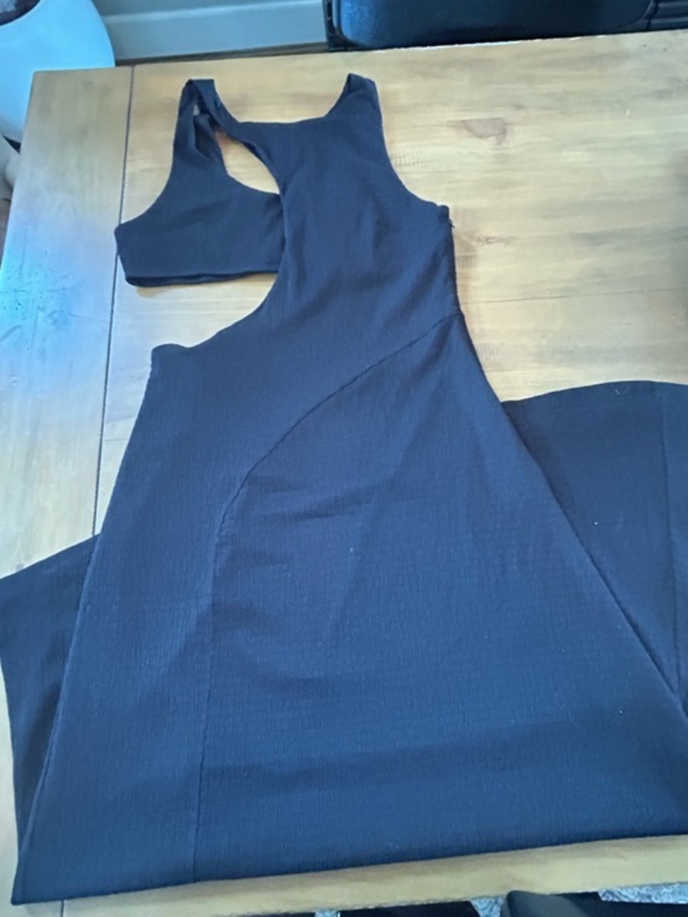 NWT Topshop x Asos Black Asymmetrical Cutout Maxi Dress